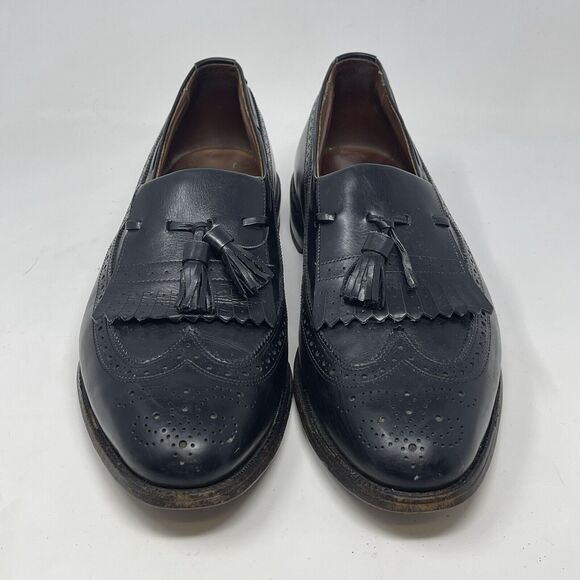 Allen Edmonds Arlington Mens 10.5 D Black Leather Wingtip Tassel Kiltie Shoes main image 12